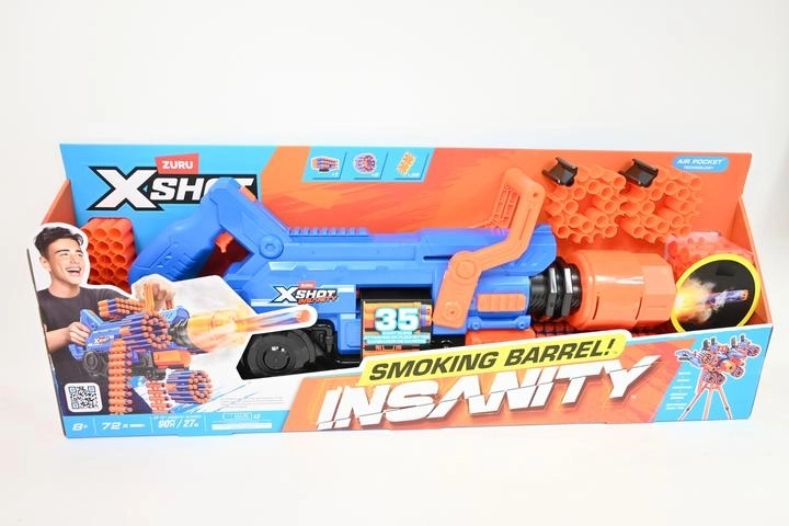 ZURU X-SHOT Insanity Smoking Barrel foam blaster