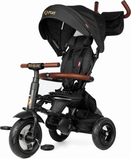 QPlay triratis rito deluxe rubber juoda