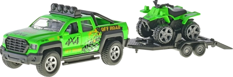 Realistic off-road design and functional trailer