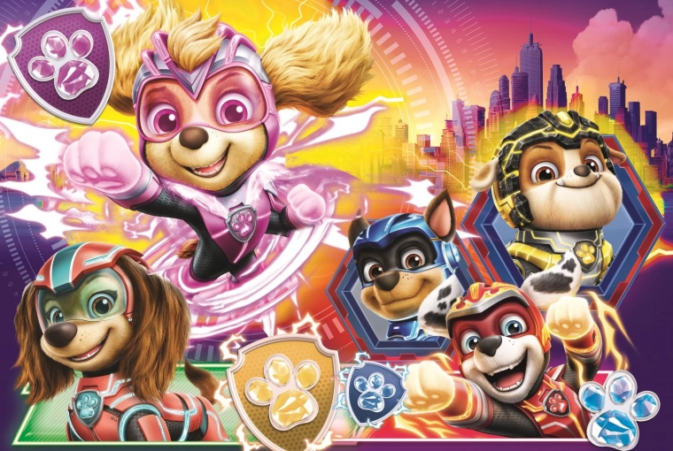 Dėlionė „Paw Patrol Mighty Pups“, 100 vnt., vaikams nuo 5 metų
