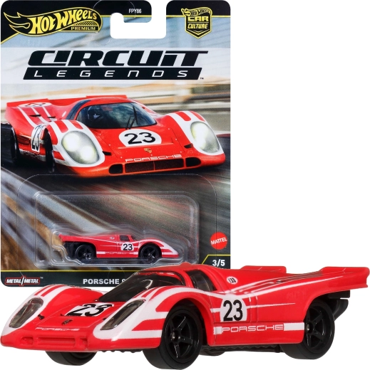 Hot Wheels Premium Circuit Legends Porsche 917KH – metalinis modelis 1:64, 7 cm
