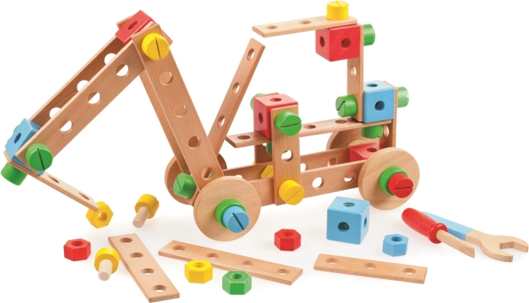 Tidlo Wooden Construction Set for Kids