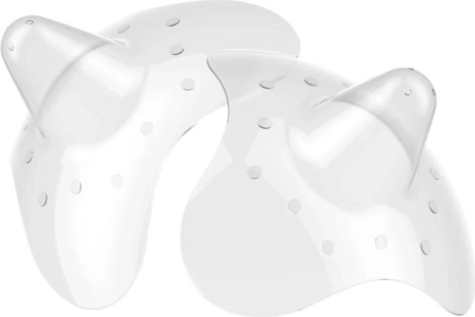 BABYONO Silicone Nipple Shields M with Case