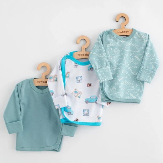 Kūdikių marškinėliai New Baby Classic II, 3 vnt. rinkinys, berniukui, dydis 50