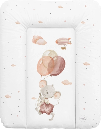 Ceba Baby minkštas pervystymo kilimėlis Basic Mouse 50 × 70 cm