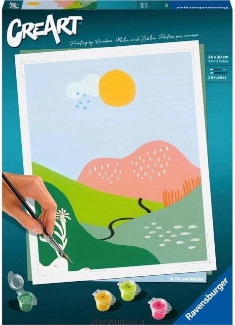 CreArt Minimalist Landscape Paint by Numbers Ravensburger