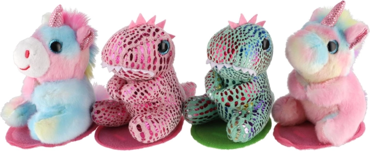 Unicorns and dinosaurs in assorted designs