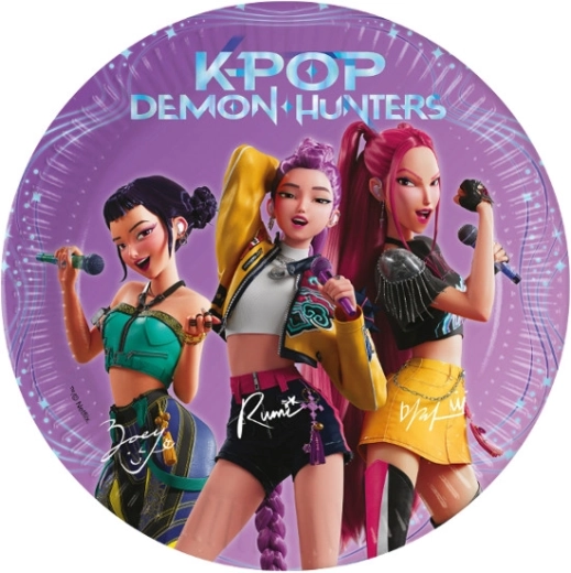 Popierinės lėkštės Demon hunters 20 cm (8 vnt.)
