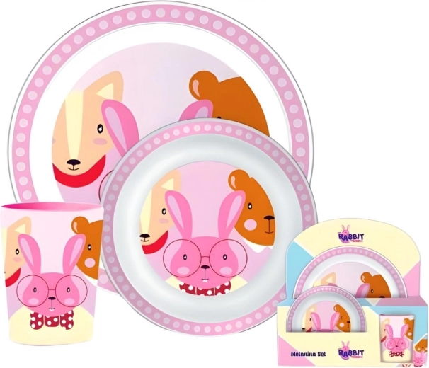 3-piece plastic bunny set - 1 piece