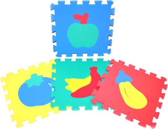 Soft Foam Puzzle FRUIT 30 × 30 cm, 10 pcs
