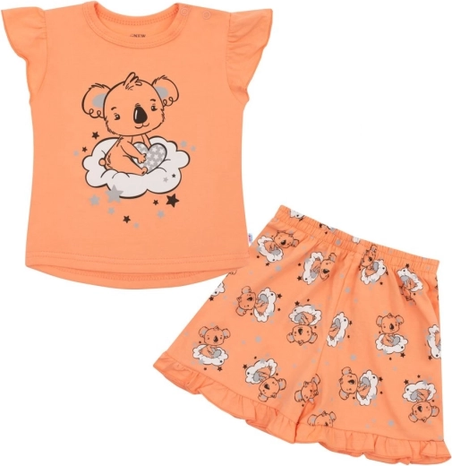 Vaikiška vasarinė pižama su koala New Baby Dream, lašišinės spalvos