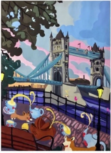 Norimpex Paint by Numbers Tower Bridge 40 × 50 cm