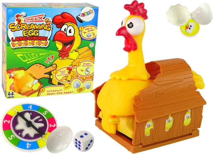 Šeimos žaidimas SCREAMING EGG – rėkianti višta ir skraidantis kiaušinėlis