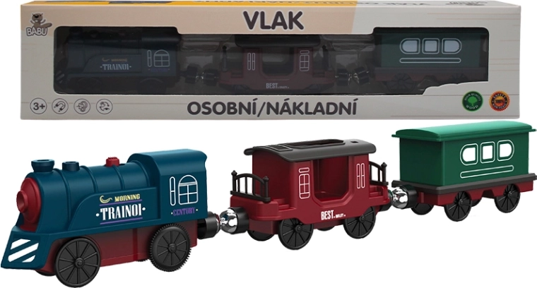 BABU battery-powered passenger steam locomotive with carriages