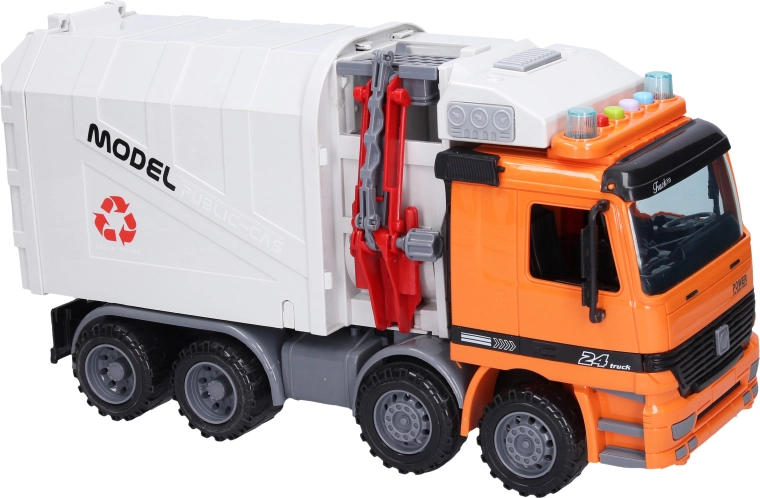 Garbage truck with light and sound effects