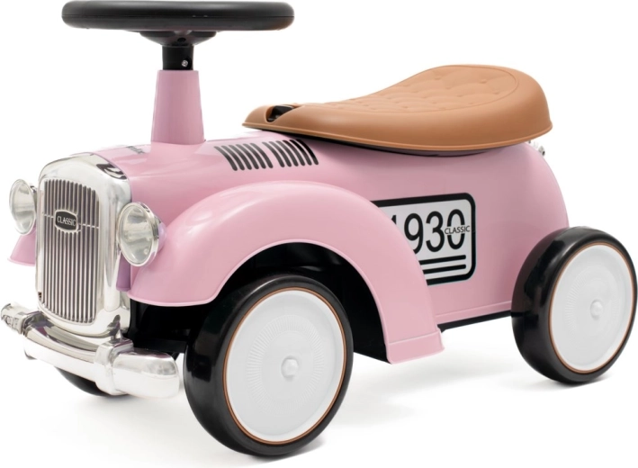 Vaikiškas retro paspirtukas-balansinis „Royce“ rožinis