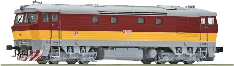 Roco ČSD dyzelinis lokomotyvas T 478 2079 „Bardotka“ H0, skaitmeninis su garsu