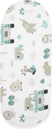 Medvilninė paklodė vežimėliui NEW BABY Safari 35 × 75 cm