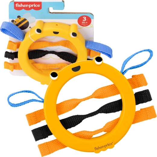 Sensorinis žiedas ir barškutis kūdikiams FISHER-PRICE Bitutė