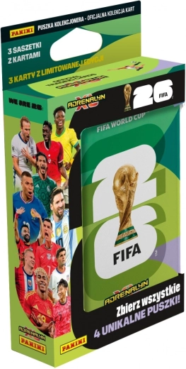 Kolekcinės PANINI FIFA World Cup 2026 kortelės – mini skardinė dėžutė