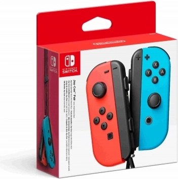 Joy-Con pora neoninės raudonos / neoninės mėlynos spalvos (naudoti)