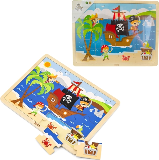 Wooden 3D puzzle pirates BABU
