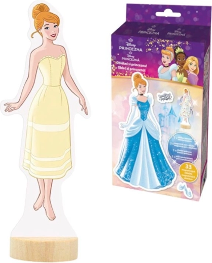 Magnetinis aprengimas su spalvinimo knygele DISNEY princesės