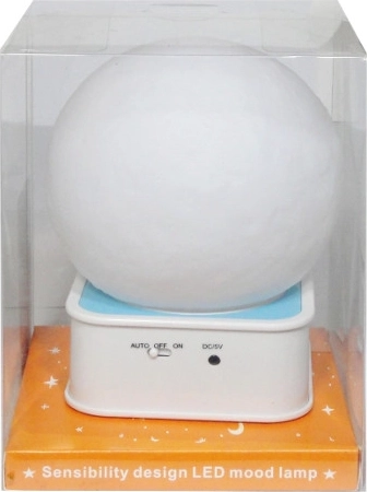 Rubber children's night light powered by AA batteries