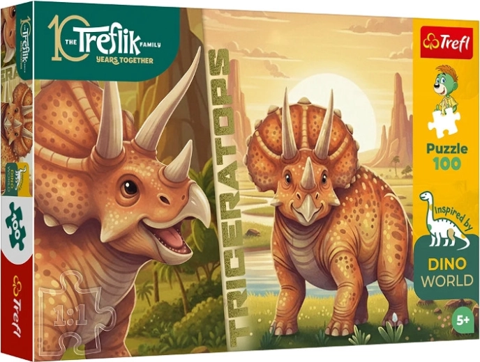 InspiredByDinoWorld Triceratops Puzzle (100 pieces)