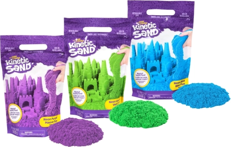 Spin Master Kinetic Sand Colour Sand – spalvotas kinetinis smėlis (asort.)
