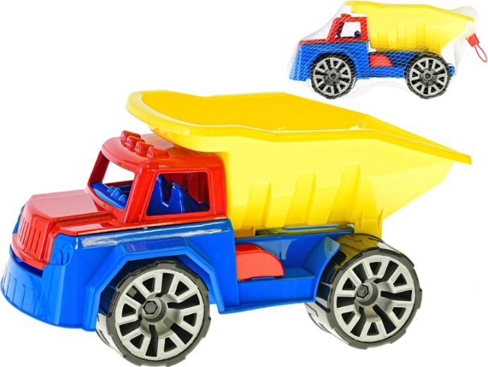 Plastikinis savivartis sunkvežimis 29 cm tinklelyje