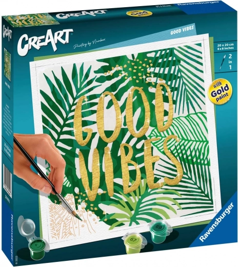 CreArt: Good Vibes – spalvinimas pagal skaičius paaugliams