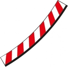 Inner borders for banked curve 3/30° for Carrera Evolution, Digital 132 and Digital 124 slot car tracks