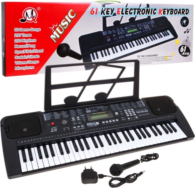 Electronic Keyboard with Microphone for Kids 5+ MP3 Metronome Radio USB
