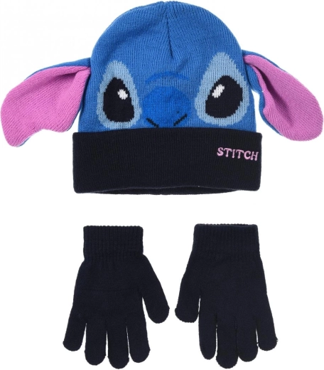 Vaikiška kepurė ir pirštinės „Lilo ir Stitch“