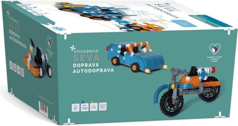 Seva Transportas – automobilių transporto konstruktorius (743 detalės)