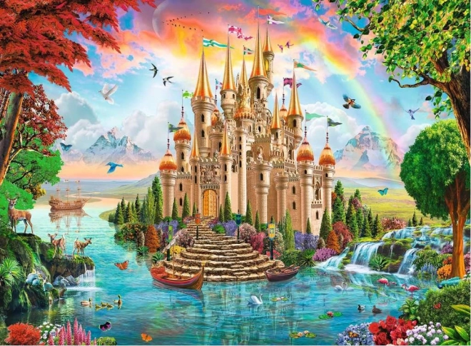 Ravensburger vaivorykštės pilies dėlionė, 100 dalių