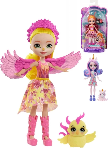 Mattel Enchantimals lėlė su gyvūnėliu 15 cm – 1 vnt.