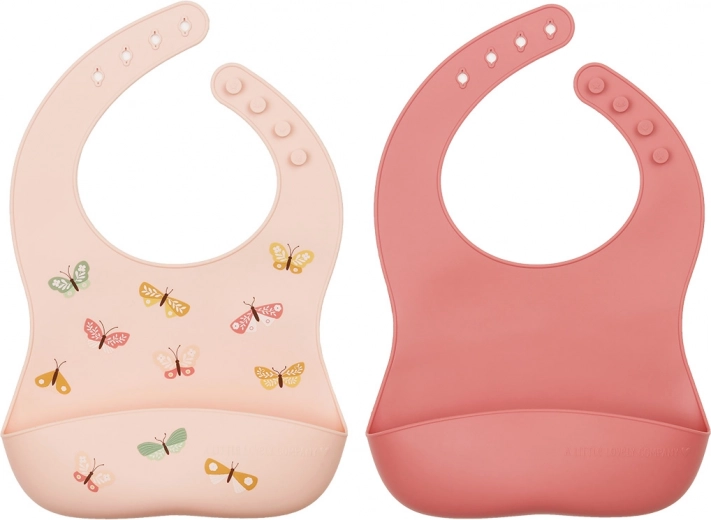 A Little Lovely Company set of silicone bibs for kids – Butterflies