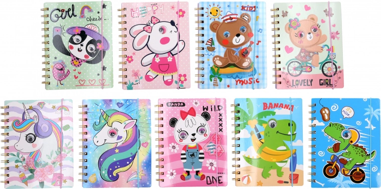 Spiral ruled notebook 13 × 18 cm, 70 pages