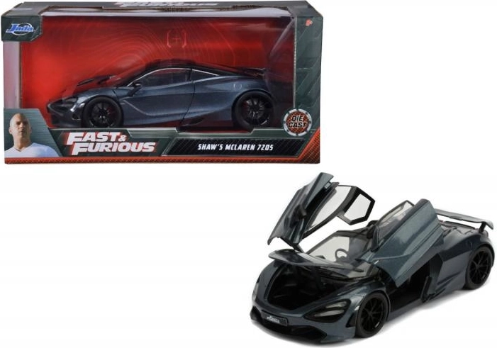 Greiti ir įsiutę: McLaren 720S (Shaw) 1:24 metalinis automobilio modelis