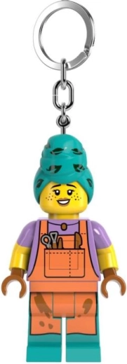 LEGO minifigūrėlė Puodžius – šviečiantis raktų pakabukas su LED