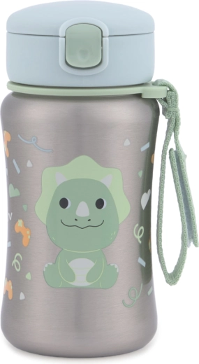 Skip Hop stainless steel water bottle with straw Besties Squad Dino 350 ml
