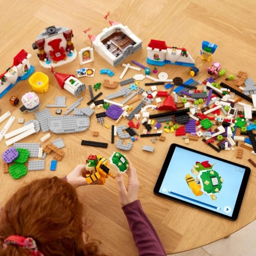 Skaitmeniniai nurodymai LEGO Super Mario programėlėje