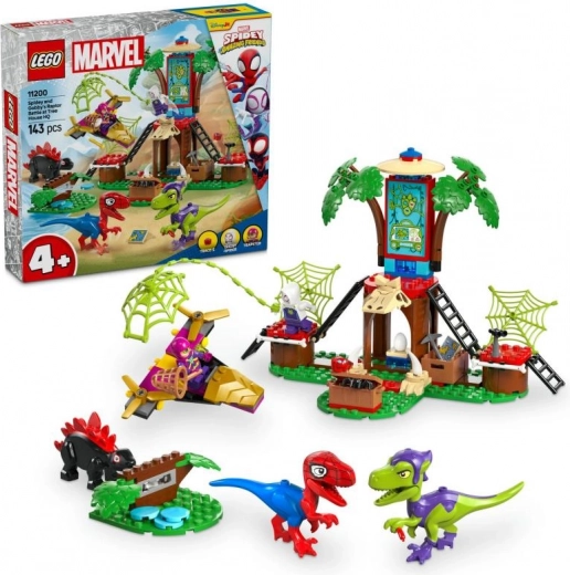 LEGO® Marvel Spidey ir jo nuostabūs draugai 11200 Spidey, Gobby ir raptorių kova medžio namelyje
