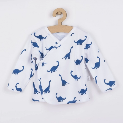 Baby cotton shirt Nicol Ivo blue, size 68 (4–6 months)