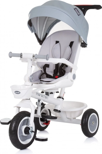 Vaikiškas triratukas su stogeliu Marathon 2in1 Ash Grey