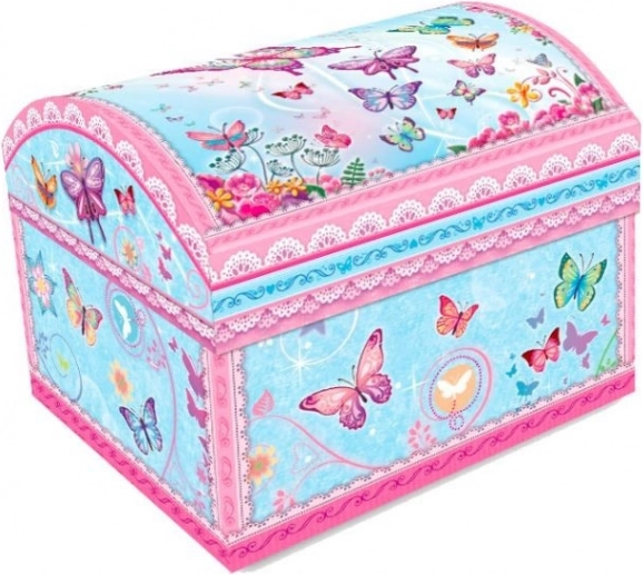 Jewelry Box with Music Box Butterflies