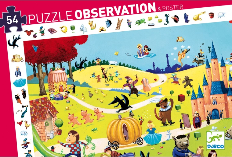 DJECO search puzzle Fairy Tales