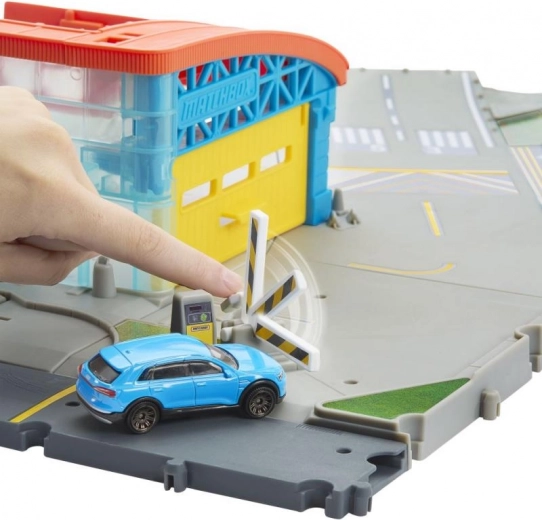 Garage and parking area for Matchbox vehicles